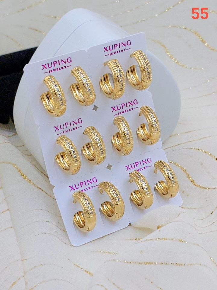 Earring Golden Spark Hoop